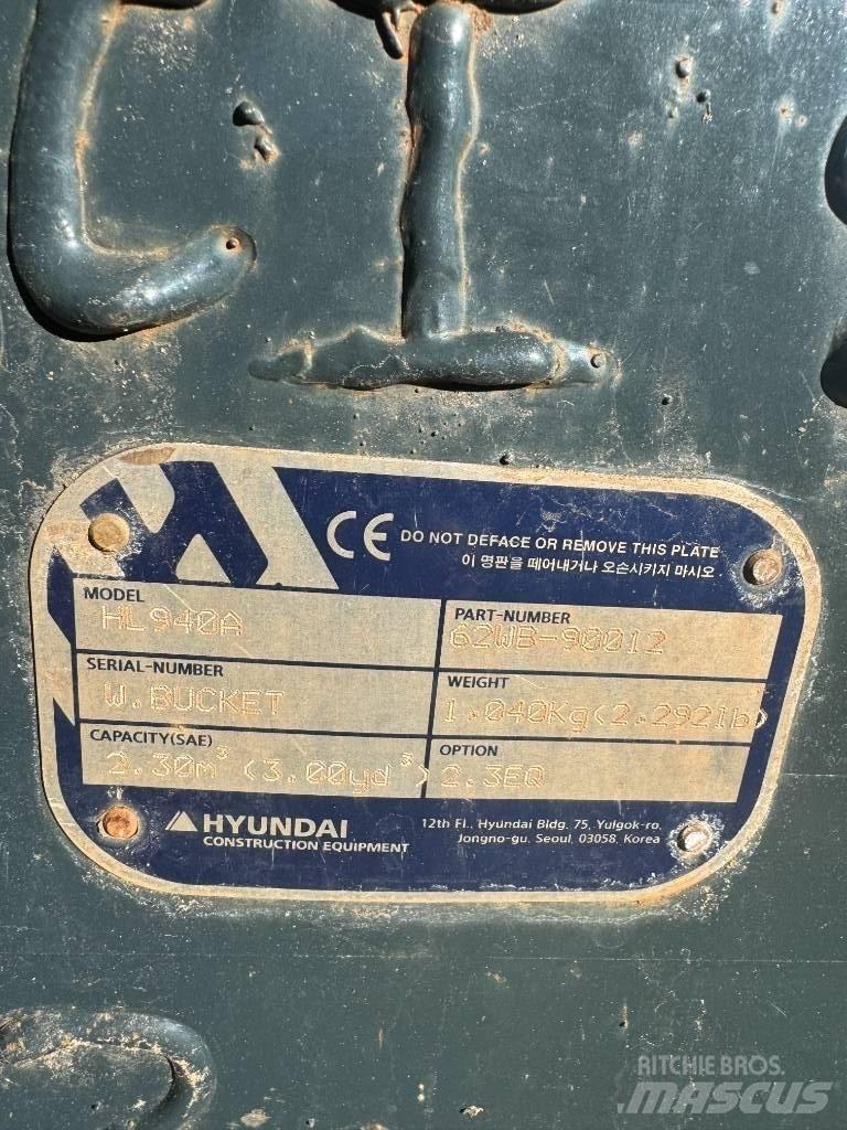 Hyundai HL 940 Iekrāvēji uz riteņiem