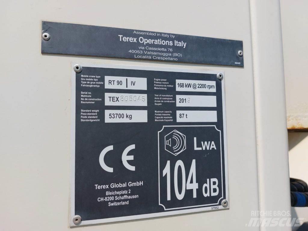 Terex RT 90 Celtņi nelīdzenām virsmām