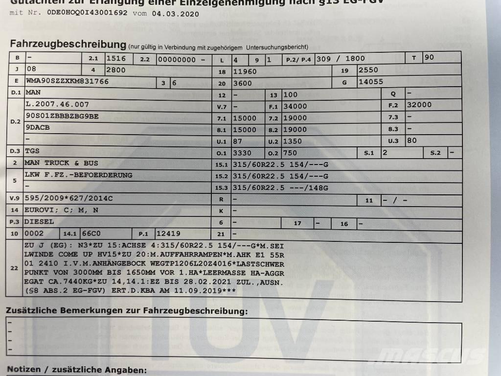 MAN TGS 35.420 Vilcēji