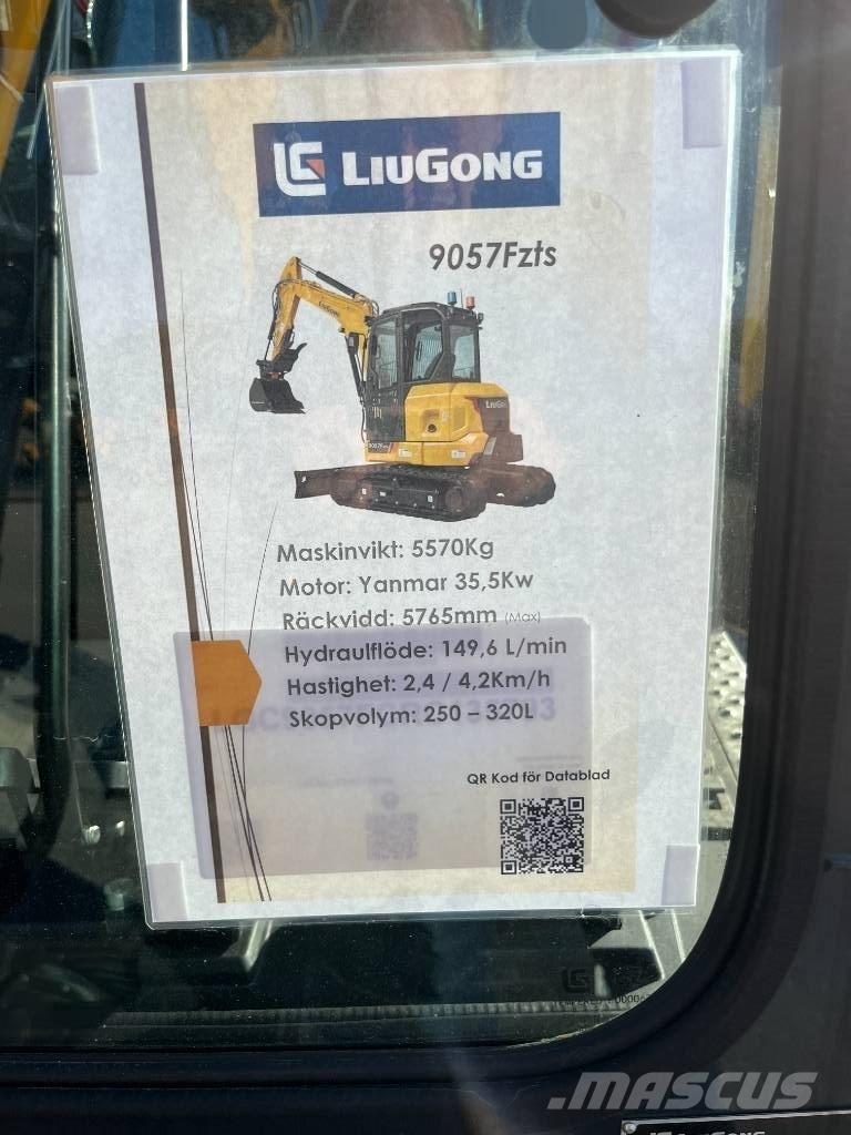 LiuGong 9057 FZTS Mini ekskavatori < 7 t