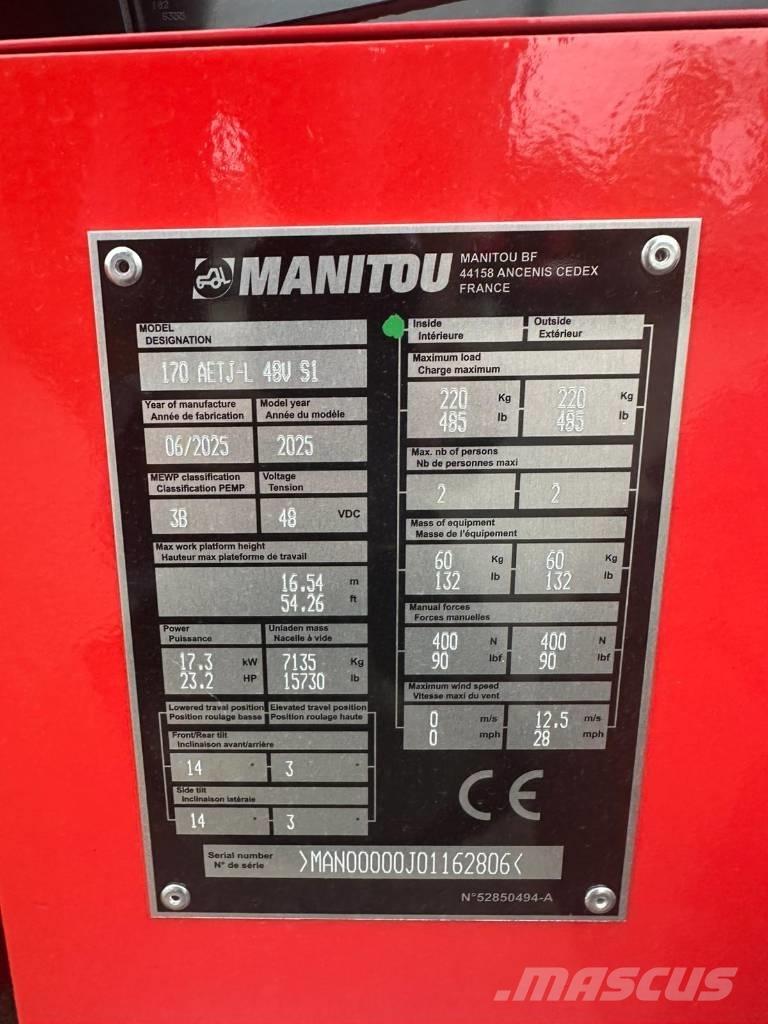 Manitou 170 AETJ Strēles pacēlāji