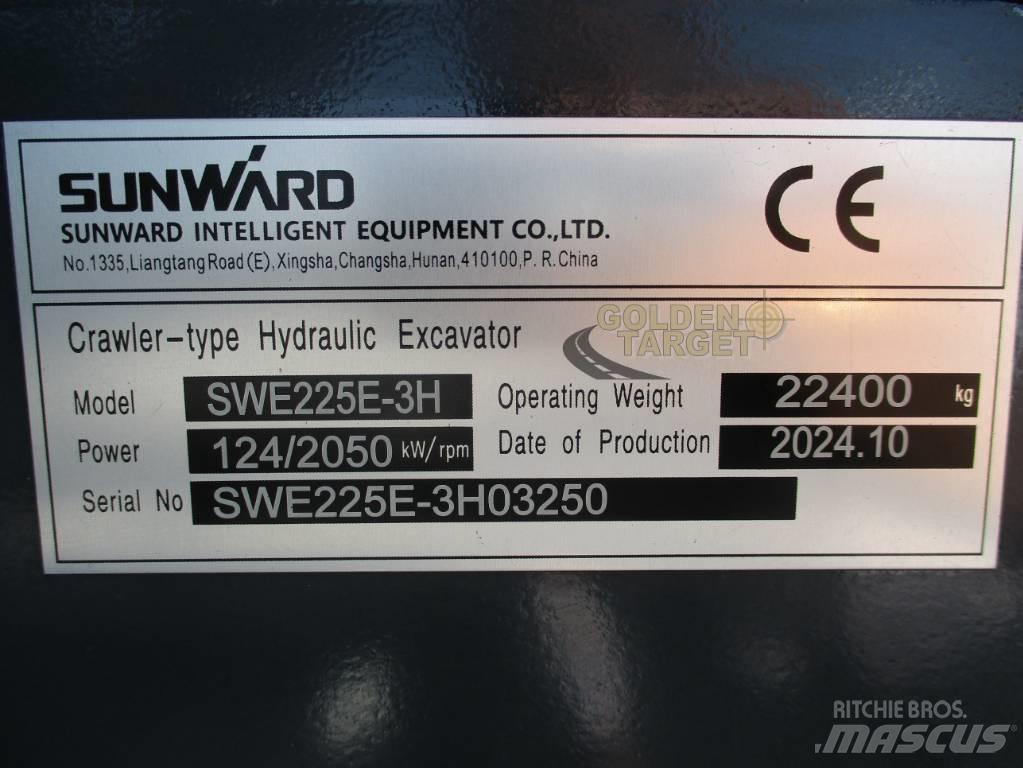 Sunward SWE 225E-3H Kāpurķēžu ekskavatori