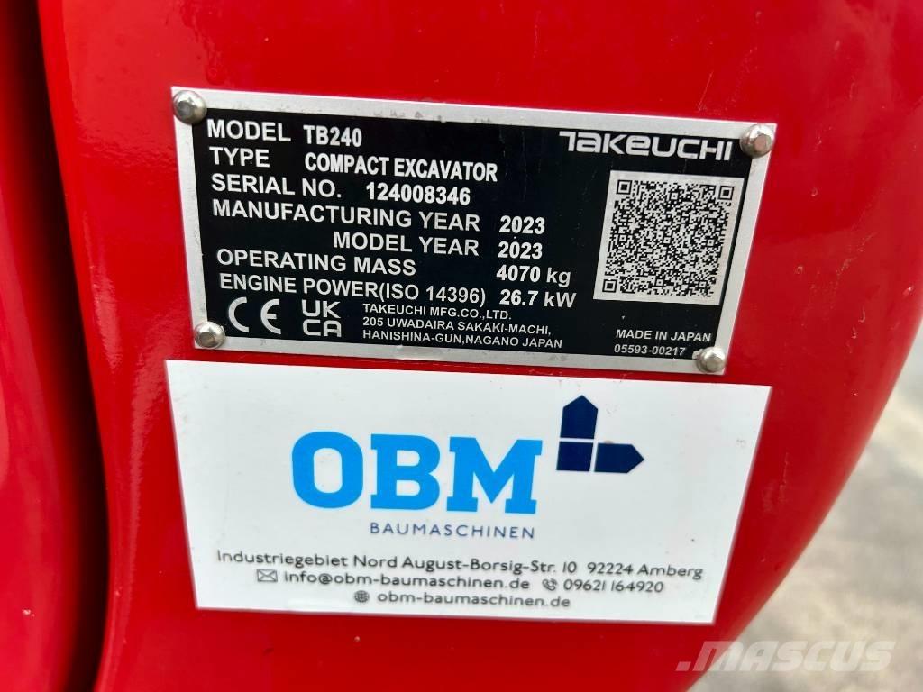 Takeuchi TB 240 Mini ekskavatori < 7 t