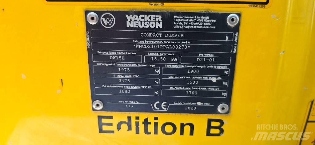Wacker Neuson DW15e Mini pašizgāzēji