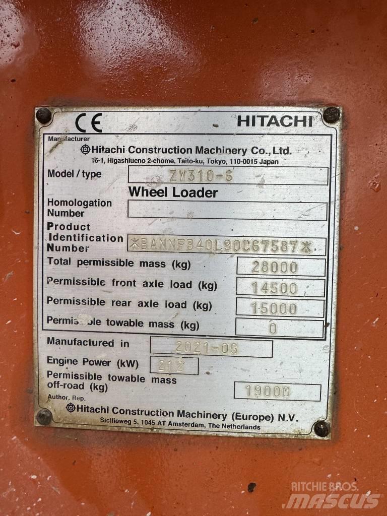 Hitachi ZW 310-6 Iekrāvēji uz riteņiem