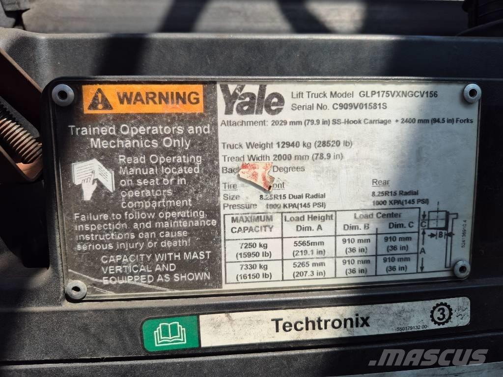 Yale GLP175VXNGCV156 Autokrāvēji - citi