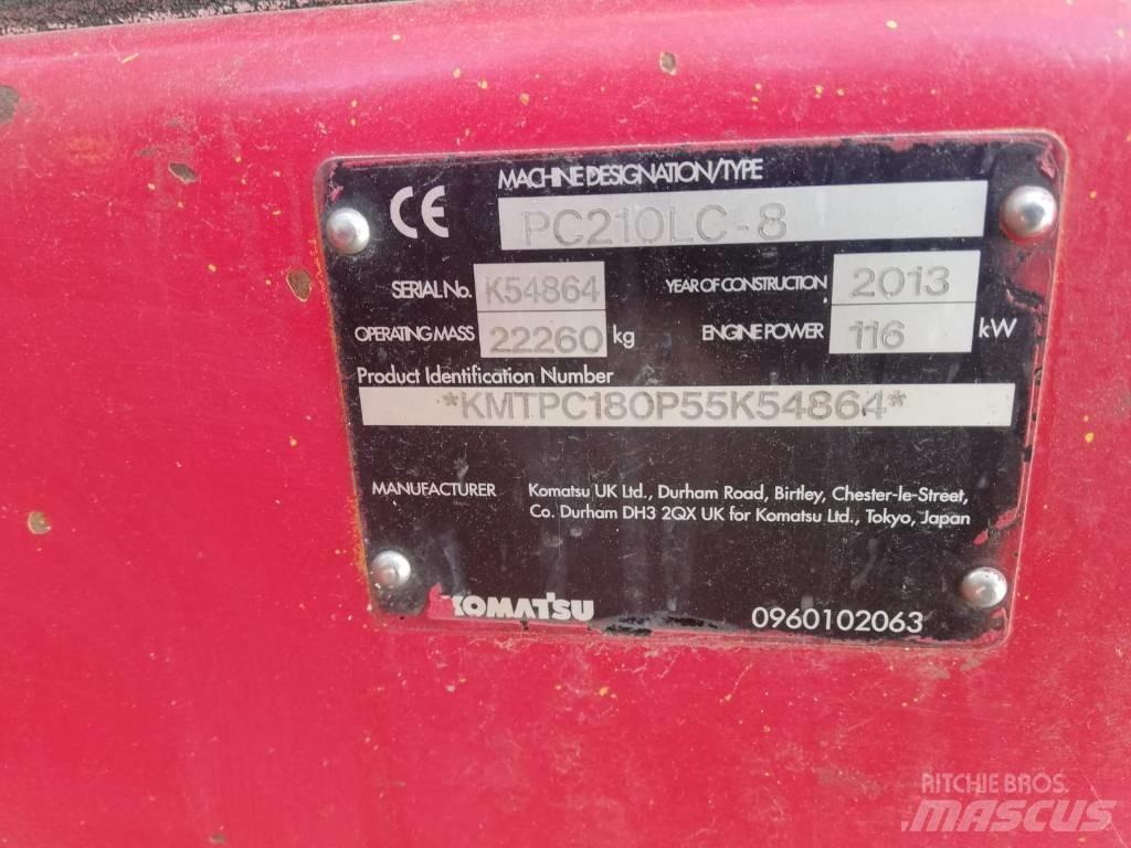Komatsu PC 210-8 Kāpurķēžu ekskavatori