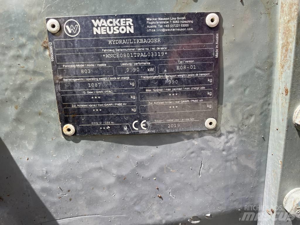 Wacker Neuson 803 Mini ekskavatori < 7 t