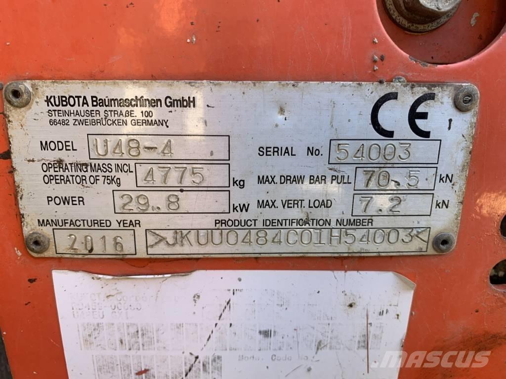 Kubota U 48-4 Mini ekskavatori < 7 t