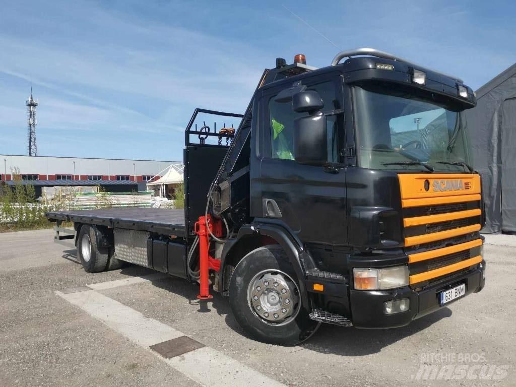 Scania P 124 Smagās mašīnas ar celtni