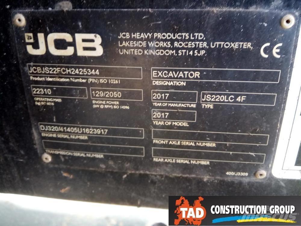 JCB JS 220 LC Kāpurķēžu ekskavatori