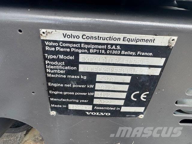 Volvo ECR50F Mini ekskavatori < 7 t