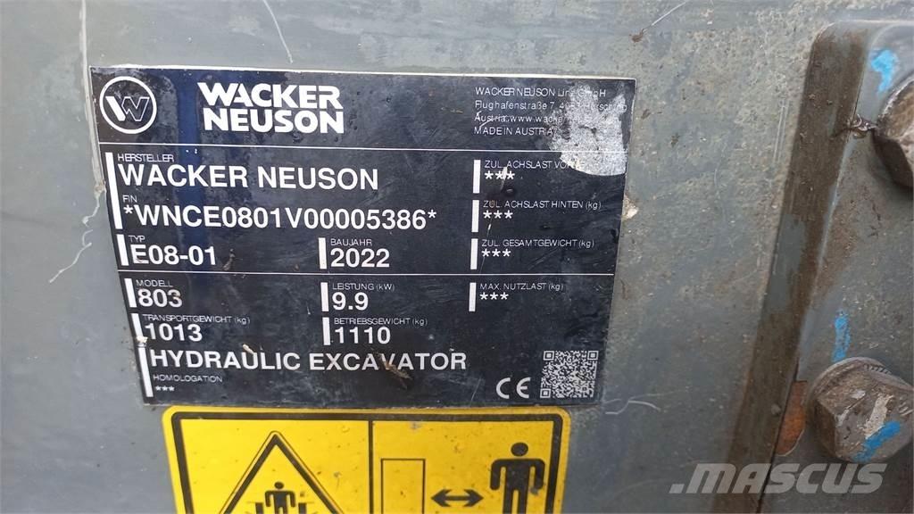 Wacker Neuson 803 Kāpurķēžu ekskavatori