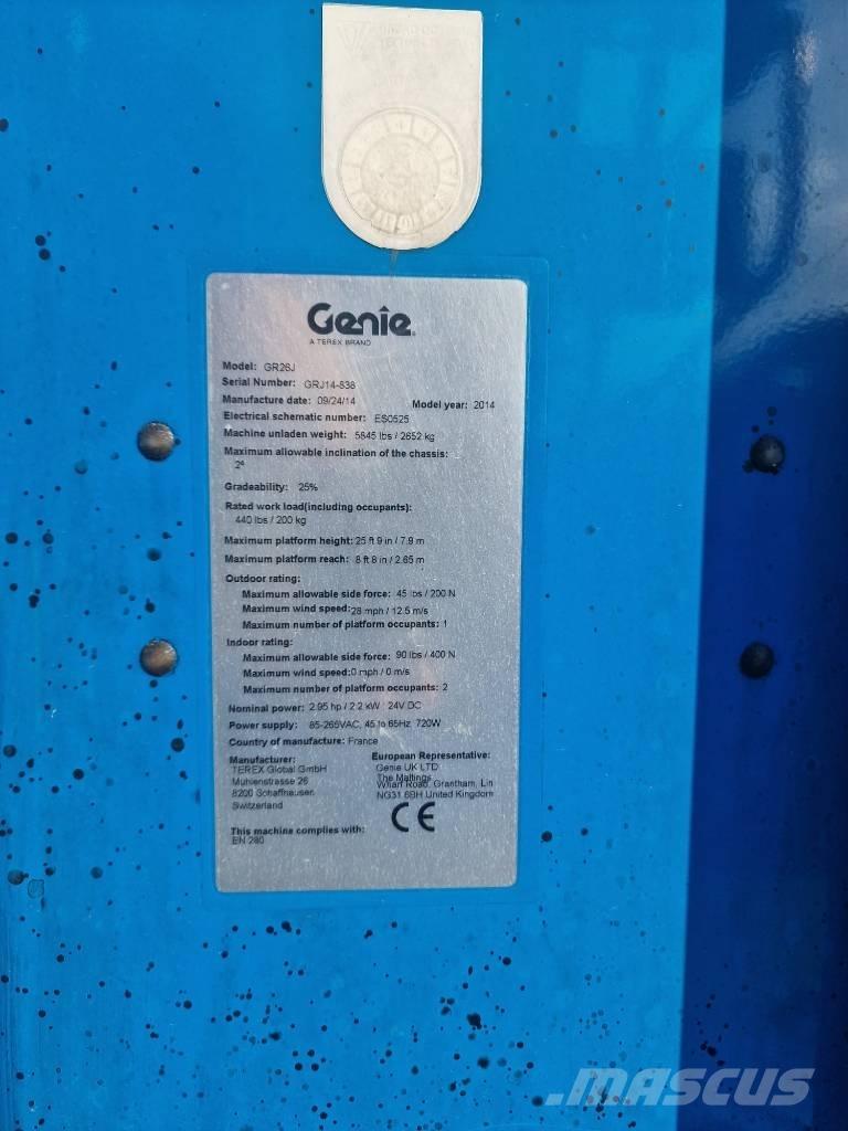 Genie GR 26 J Vertikālie pacēlāji