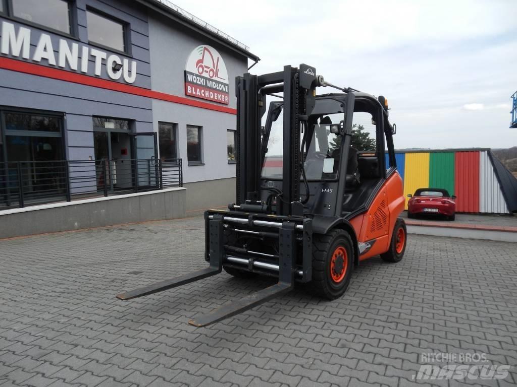Linde H45D Tehnika ar dīzeļa dzinēju
