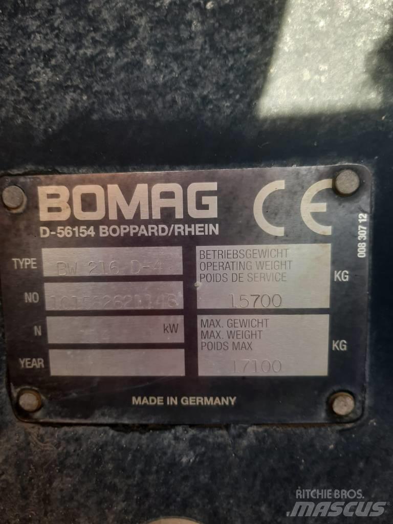 Bomag BW 216 D-4 Augsnes blīvētāji