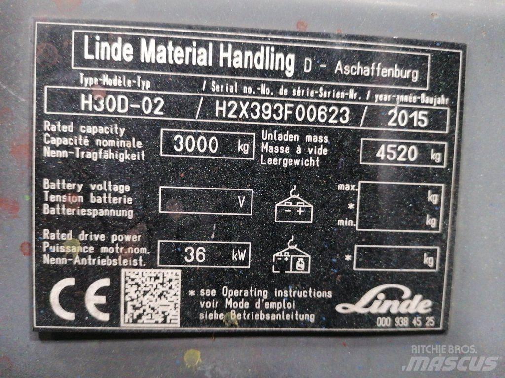 Linde H30D-02 Tehnika ar dīzeļa dzinēju