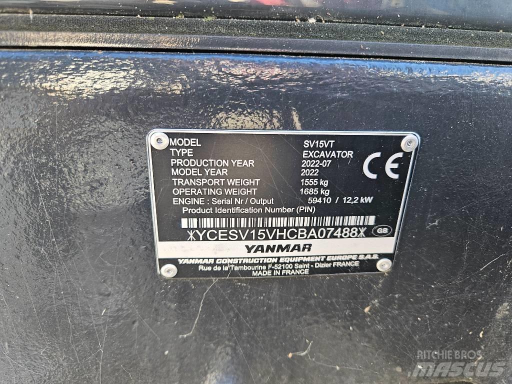 Yanmar SV 15 VT Mini ekskavatori < 7 t