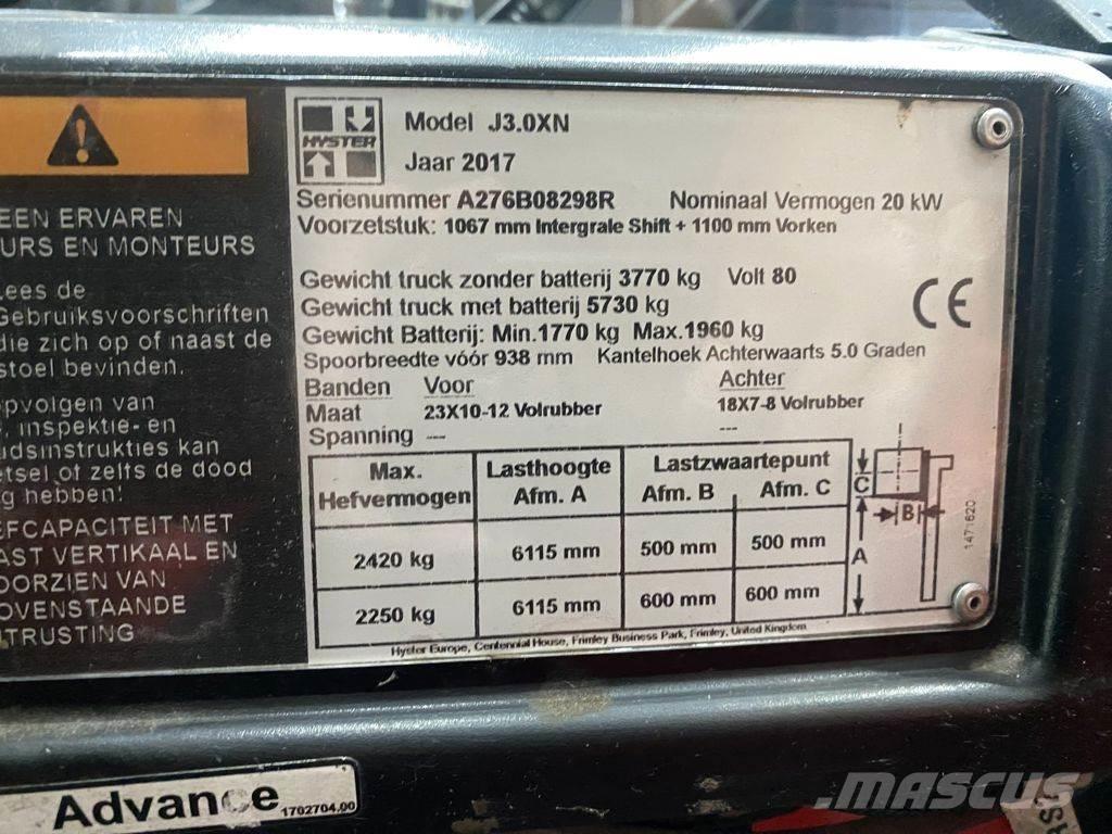 Hyster J3.0XN Elektriskie iekrāvēji