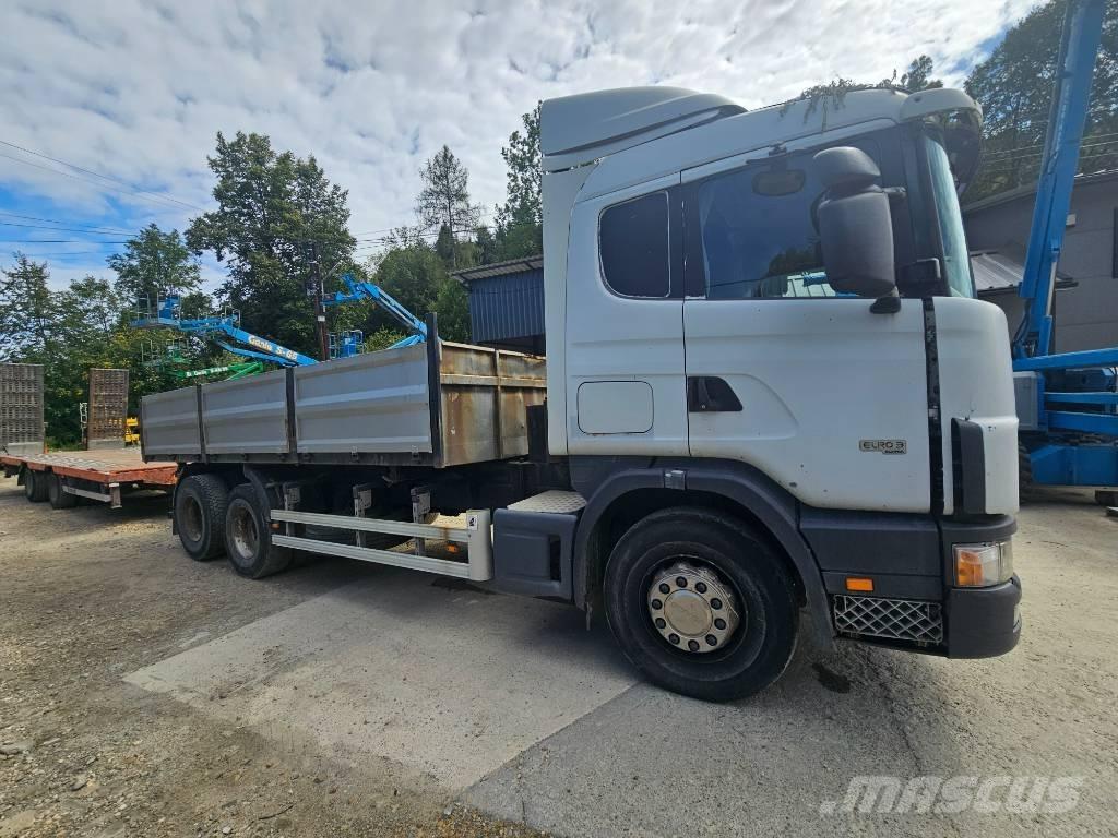 Scania 114 G 380 Platformas/izkraušana no sāniem