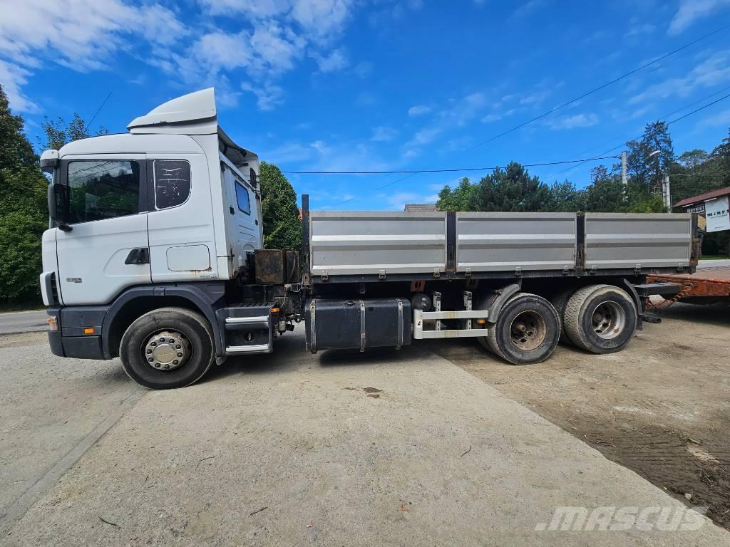 Scania 114 G 380 Platformas/izkraušana no sāniem
