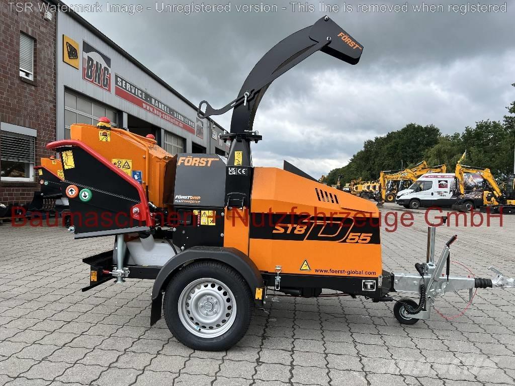  Först ST8D55 -Demo- Koksnes šķeldotāji