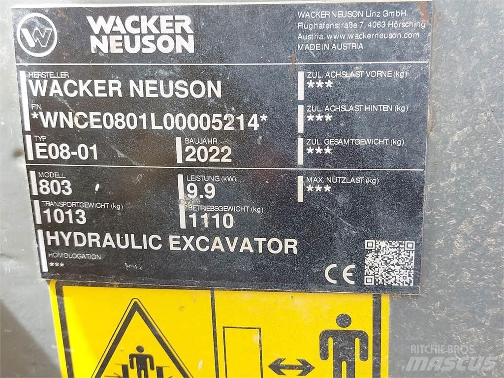 Wacker Neuson 803 Kāpurķēžu ekskavatori