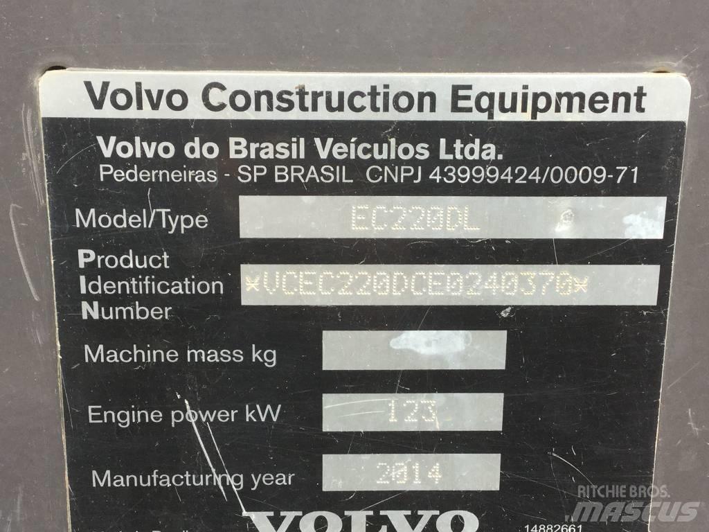 Volvo EC220DL Kāpurķēžu ekskavatori