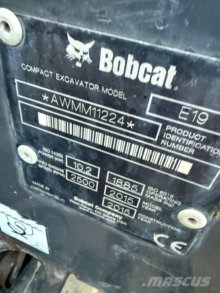 Bobcat E 19 Mini ekskavatori < 7 t