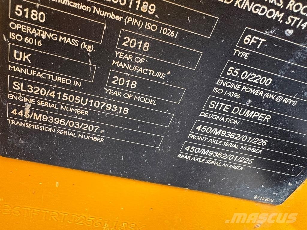 JCB 6T FT Mini pašizgāzēji