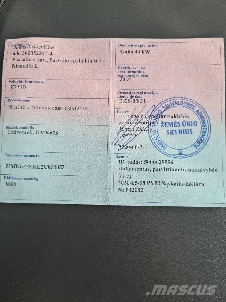 Hidromek HMK 62 SS Ekskavatori-iekrāvēji