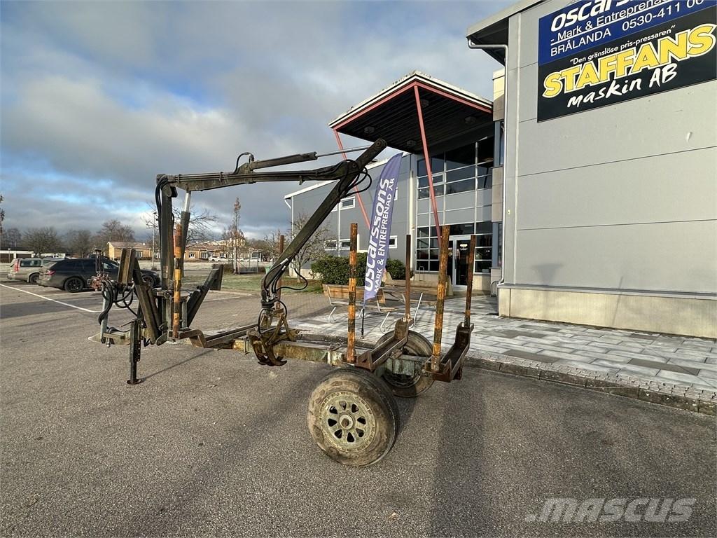  Enkelaxlad Vedkärra Meža piekabes