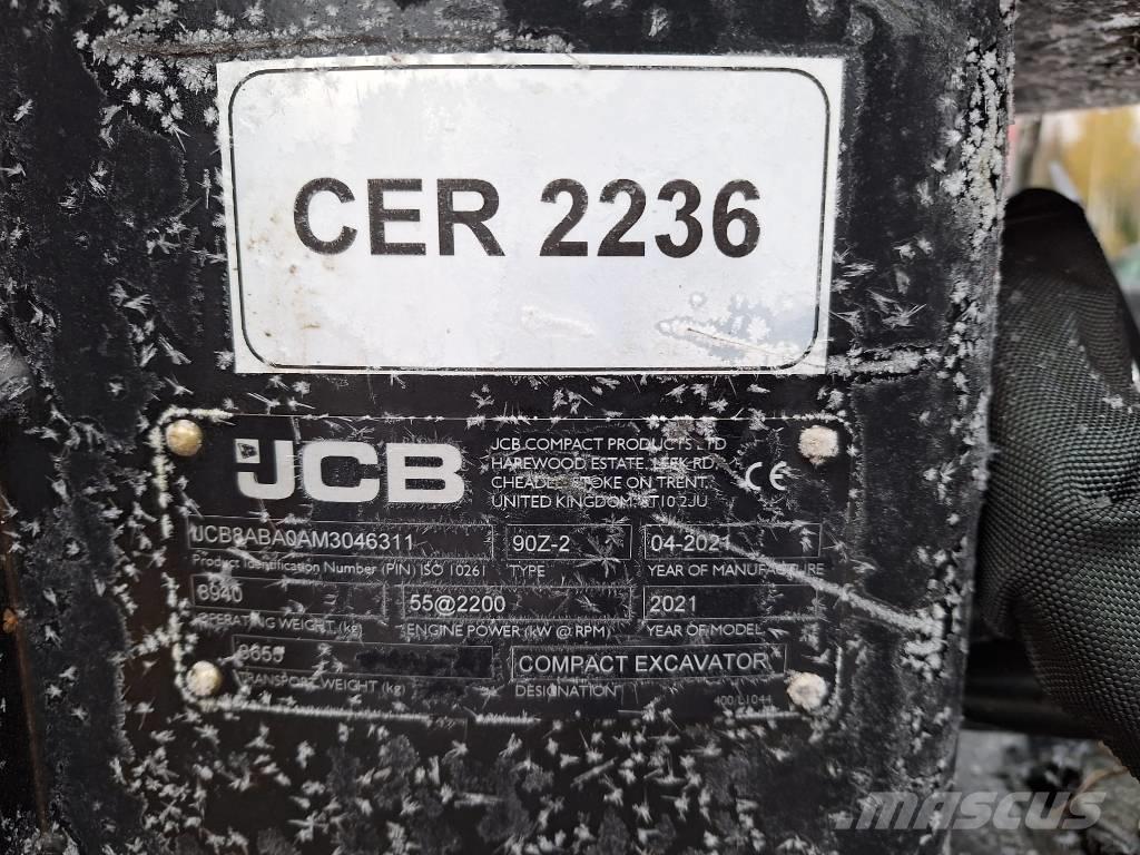 JCB 90 Z-2 Vidēja lieluma ekskavatori 7 t - 12 t