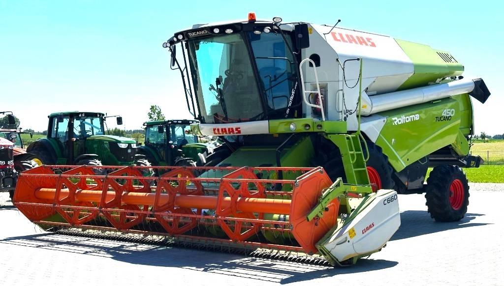 CLAAS Tucano 450 Ražas novākšanas kombaini