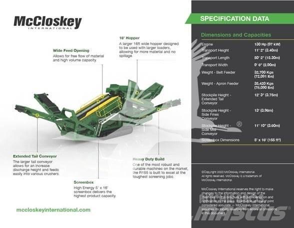 McCloskey R155 Sieti
