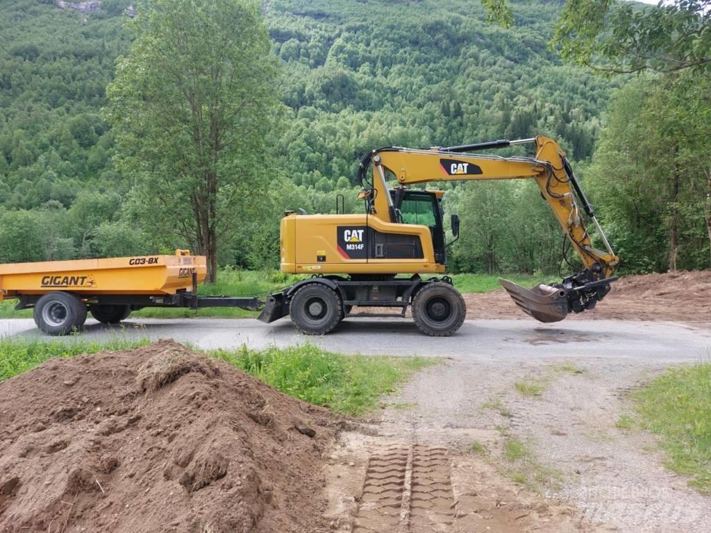 CAT M 314 F Ekskavatori uz riteņiem
