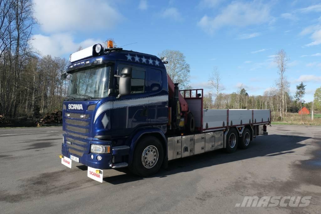 Scania G450 6x2 Smagās mašīnas ar celtni