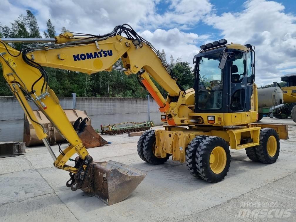 Komatsu PW 118 MR-8 Ekskavatori uz riteņiem
