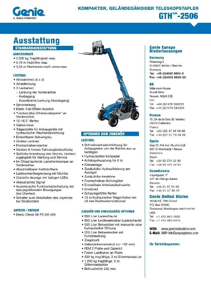 Genie 2506 Teleskopiskie manipulatori