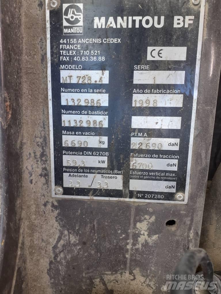 Manitou MT 728-4 Teleskopiskie manipulatori