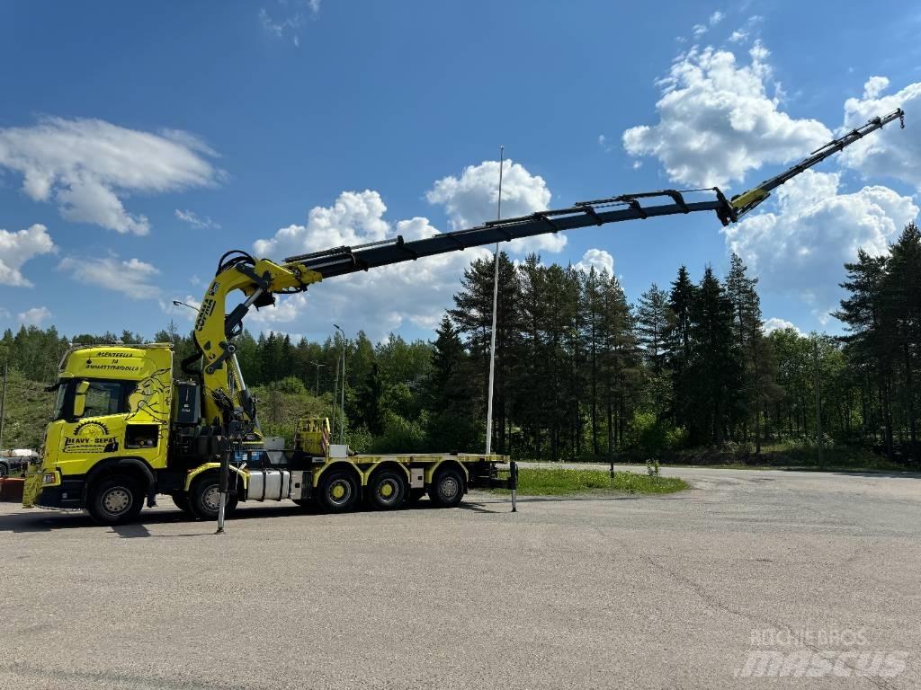 Scania R 650 10x4 Smagās mašīnas ar celtni