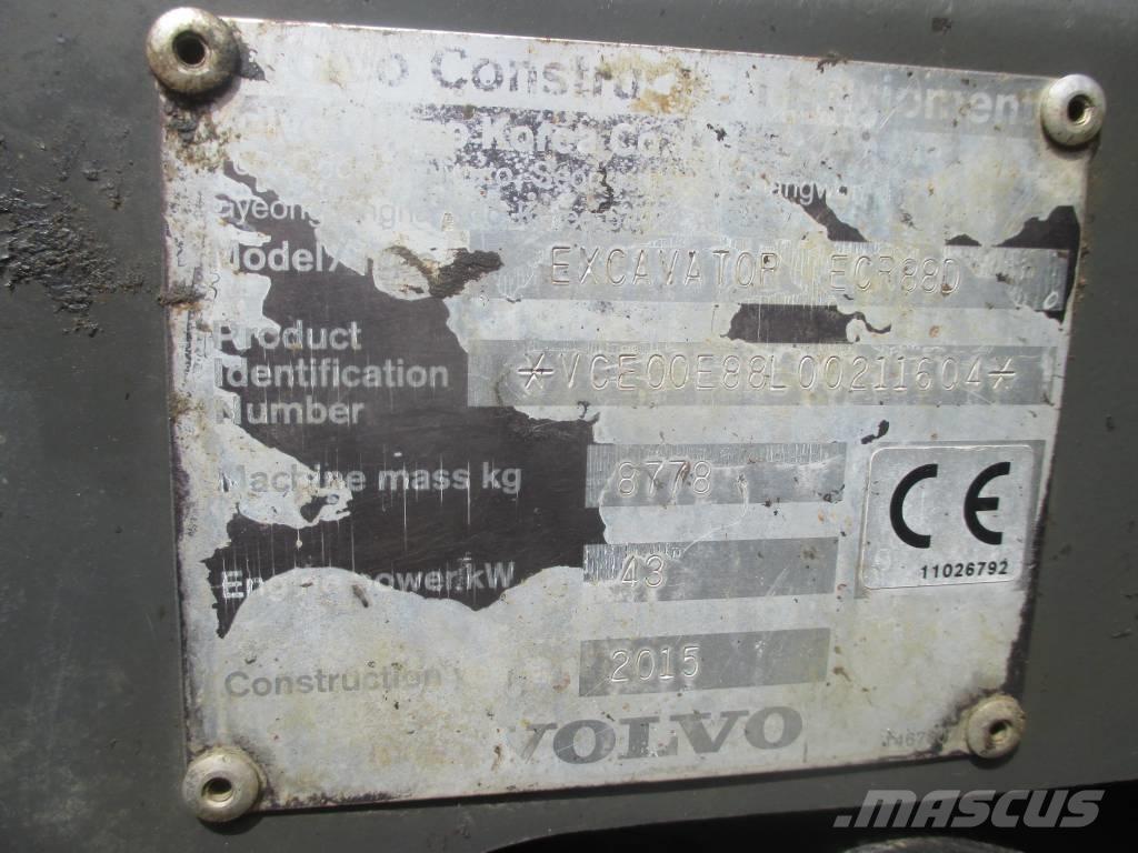 Volvo ECR 88 D Vidēja lieluma ekskavatori 7 t - 12 t