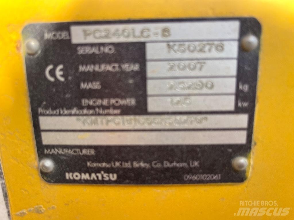 Volvo Pc240-7 Kāpurķēžu ekskavatori
