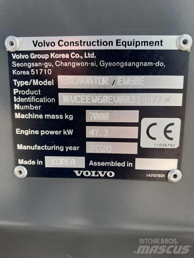 Volvo EW 60 E Ekskavatori uz riteņiem