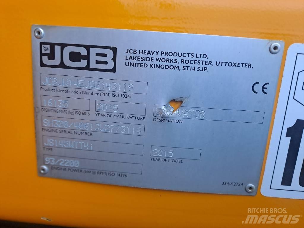 JCB JS145 W Ekskavatori uz riteņiem