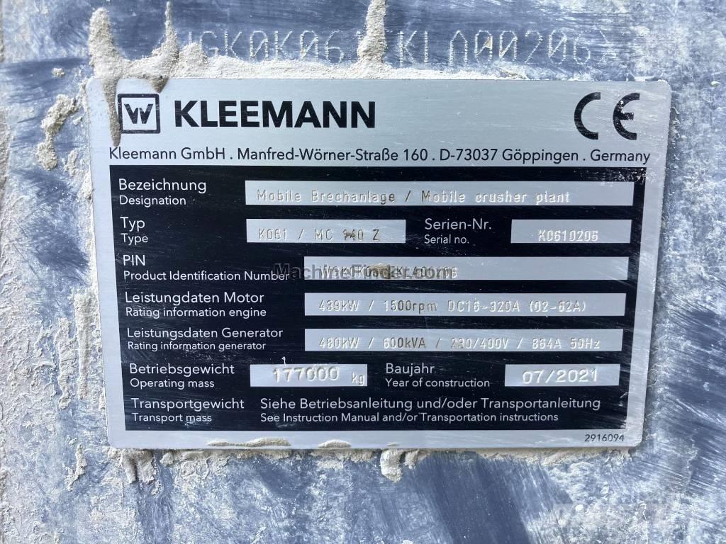 Kleemann MC 140 Mobilie drupinātāji