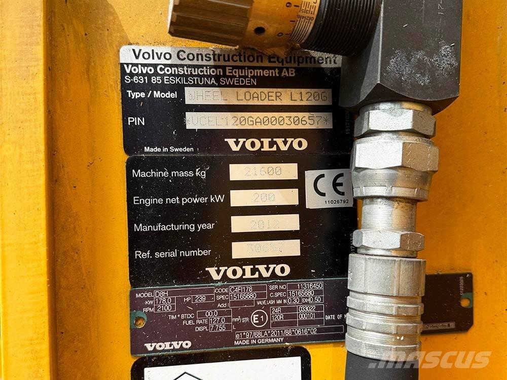 Volvo L 120 G Iekrāvēji uz riteņiem