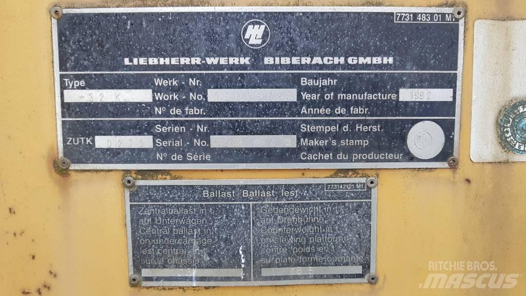 Liebherr K 32 Torņa krāni