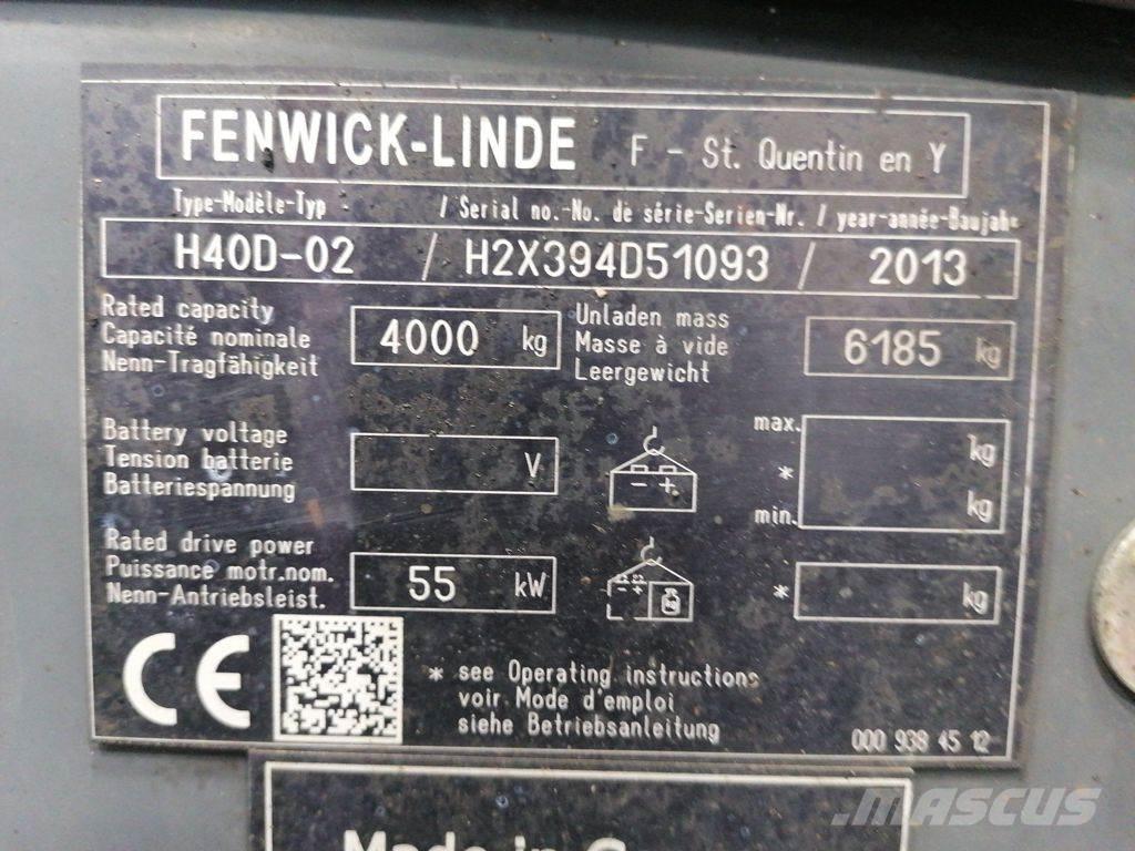 Linde H40D-02 Tehnika ar dīzeļa dzinēju