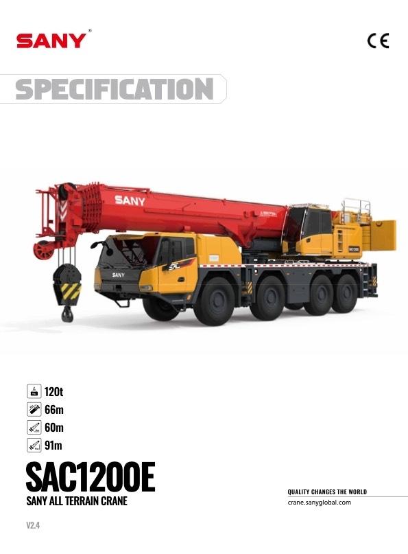 Sany SAC1200E Visurgājēji celtņi